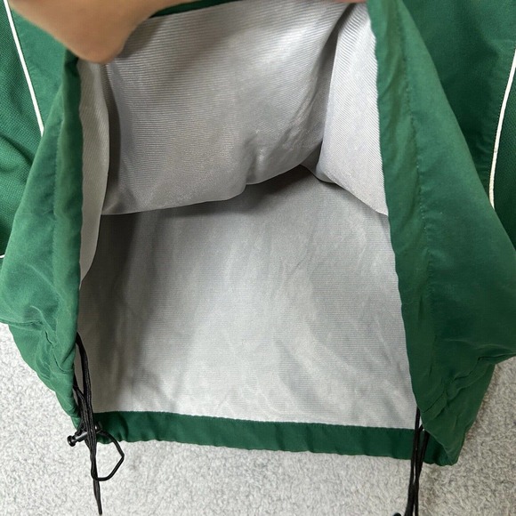 Mizuno Track Jacket Mens XL Green Running 1/4 Zip Lined Pockets Vented Back - Picture 7 of 16